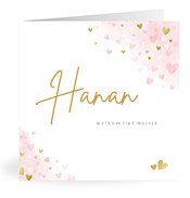 Geboortekaartjes met de naam Hanan