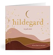 Geburtskarten mit dem Vornamen Hildegard