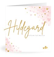 Geburtskarten mit dem Vornamen Hildegard