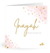Geboortekaartjes met de naam Inayah
