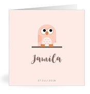 Geburtskarten mit dem Vornamen Jamila