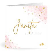 Geboortekaartjes met de naam Janita