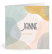 Geburtskarten mit dem Vornamen Janne