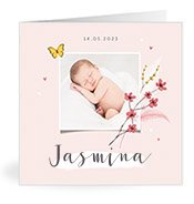 Geburtskarten mit dem Vornamen Jasmina