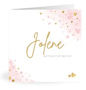 Geburtskarten mit dem Vornamen Jolene