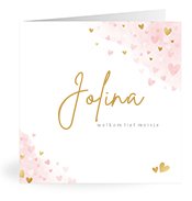 Geburtskarten mit dem Vornamen Jolina