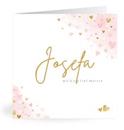 Geburtskarten mit dem Vornamen Josefa