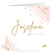 Geburtskarten mit dem Vornamen Josefina