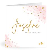 Geburtskarten mit dem Vornamen Josefine