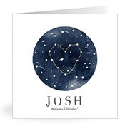 Geburtskarten mit dem Vornamen Josh