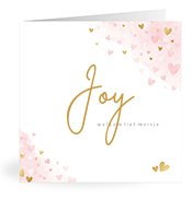 Geboortekaartjes met de naam Joy