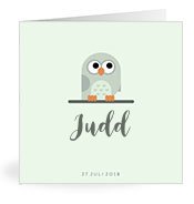Geburtskarten mit dem Vornamen Judd