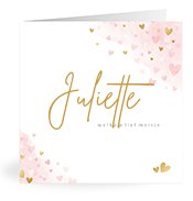 Geburtskarten mit dem Vornamen Juliette