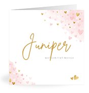Geboortekaartjes met de naam Juniper