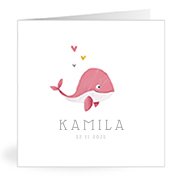 Geburtskarten mit dem Vornamen Kamila