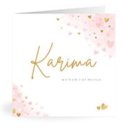 Geboortekaartjes met de naam Karima
