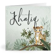 Geburtskarten mit dem Vornamen Khaliq