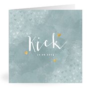 Geboortekaartjes met de naam Kick