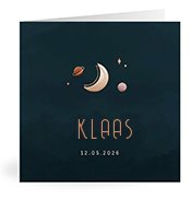 Geburtskarten mit dem Vornamen Klaas