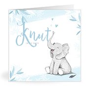 Geburtskarten mit dem Vornamen Knut
