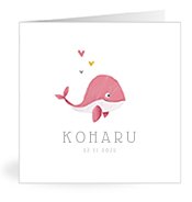 Geburtskarten mit dem Vornamen Koharu