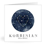 Geburtskarten mit dem Vornamen Korbinian