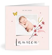 Geburtskarten mit dem Vornamen Laureen
