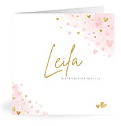 Geboortekaartjes met de naam Leila
