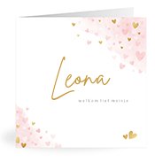 Geboortekaartjes met de naam Leona