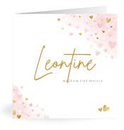 Geboortekaartjes met de naam Leontine