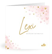 Geboortekaartjes met de naam Lexi
