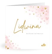 Geboortekaartjes met de naam Lidwina