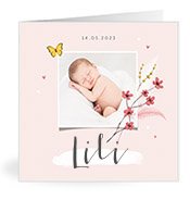 Geburtskarten mit dem Vornamen Lili