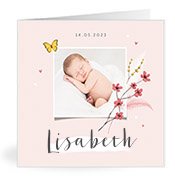Geburtskarten mit dem Vornamen Lisabeth