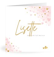 Geboortekaartjes met de naam Lisette