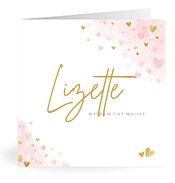 Geboortekaartjes met de naam Lizette