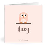 Geburtskarten mit dem Vornamen Lucy