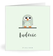 Geburtskarten mit dem Vornamen Ludovic