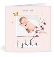 Geburtskarten mit dem Vornamen Lykka