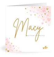 Geboortekaartjes met de naam Macy