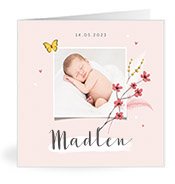 Geburtskarten mit dem Vornamen Madlen