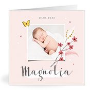 Geburtskarten mit dem Vornamen Magnolia