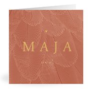 Geburtskarten mit dem Vornamen Maja