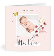 Geburtskarten mit dem Vornamen Malin