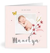 Geburtskarten mit dem Vornamen Manolya