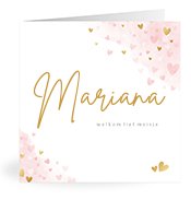 Geboortekaartjes met de naam Mariana