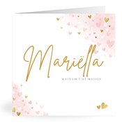 Geburtskarten mit dem Vornamen Mariella