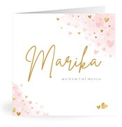 Geboortekaartjes met de naam Marika