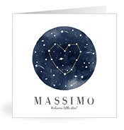 Geburtskarten mit dem Vornamen Massimo