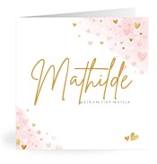 Geburtskarten mit dem Vornamen Mathilde